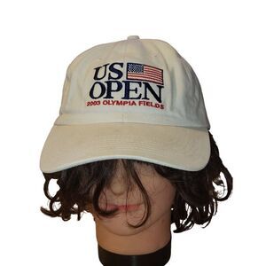 Vintage PGA US Open 2003 Olympia Fields Strapback Hat USGA Member Casual Sportsw
